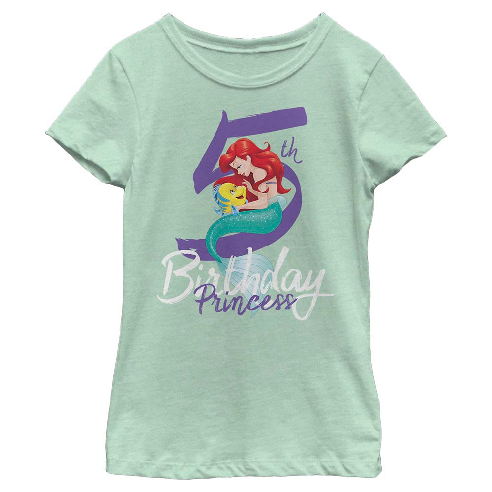 T-shirt d'anniversaire Disney pour fille - Sirène