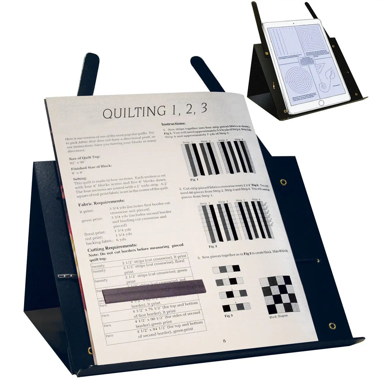 Soporte de Patrones Portátil PROP-IT para Quilters