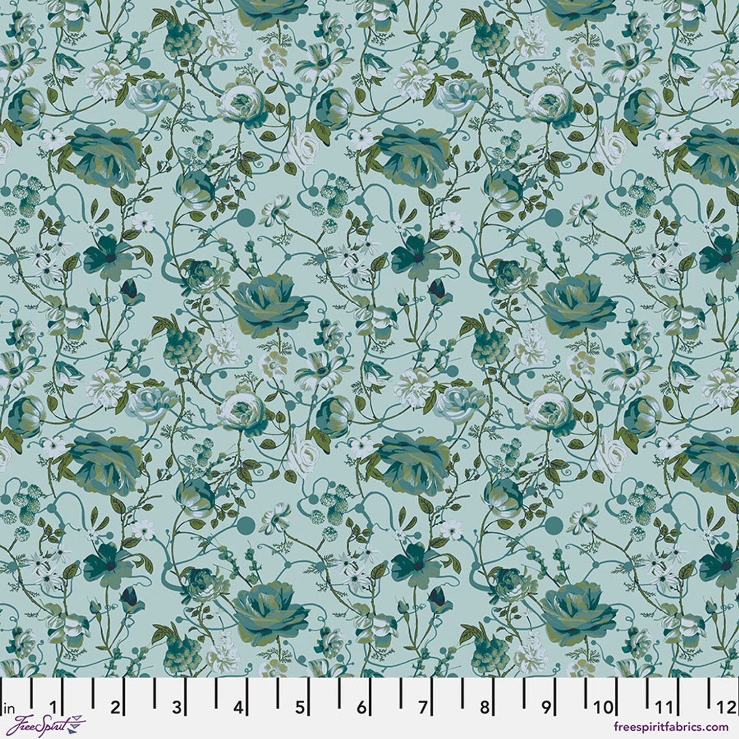 Enrapture par Giucy Giuce Entwined - Tissu en coton Winterberry