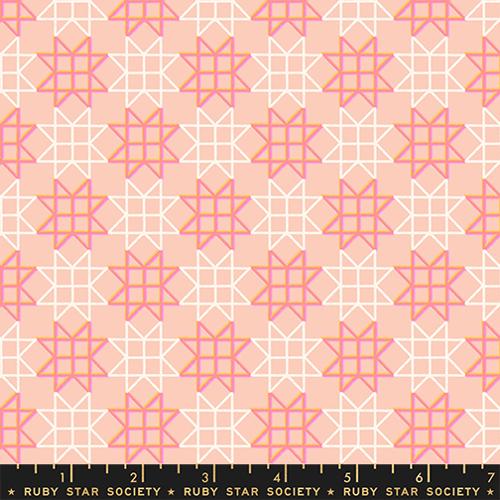 Tela de algodón Peach Puff Paper Cuts 2 - 43"/44" por yarda