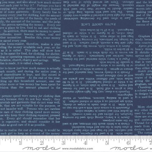 Paper Hamlet Midnight Book Pages Cotton Fabric - 44"/45" Per Yard