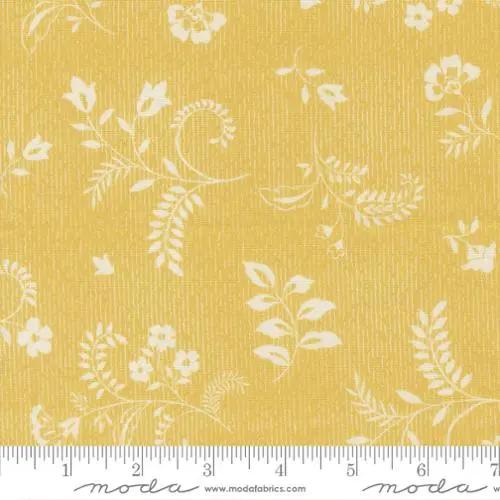 Parlor Boho Flowers Maize Cotton Fabric - 44"/45" Per Yard
