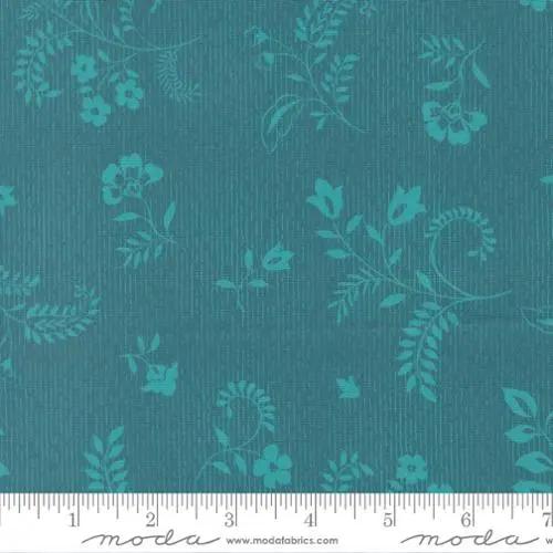 Tela de Algodón Parlor Boho Flowers Peacock - 44"/45" por Yarda