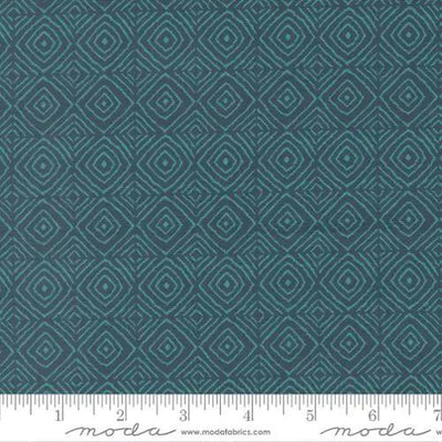 Parlor Diamonds Peacock Cotton Fabric - 44"/45" Per Yard