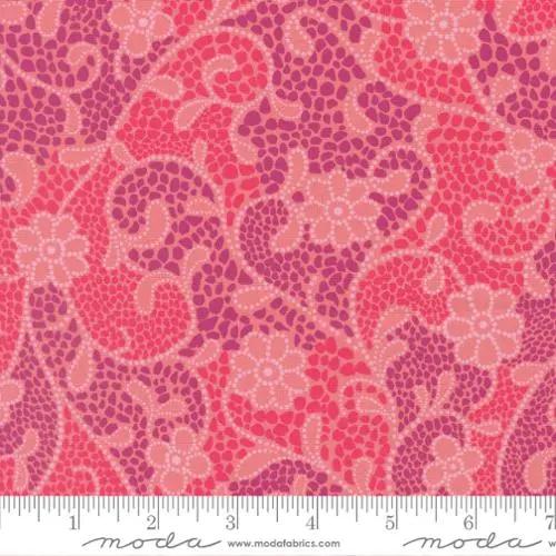 Tela de algodón rosa Parlor Good Vibes Only - 44"/45" por yarda