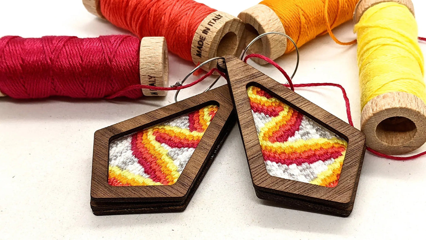 Kit de Pendientes Bargello Pathways - Nogal
