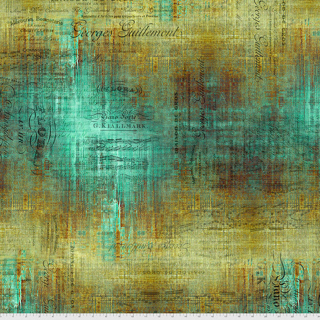 Patina Piano Sorte Abandoned Cotton Fabric - 44"/45" Per Yard
