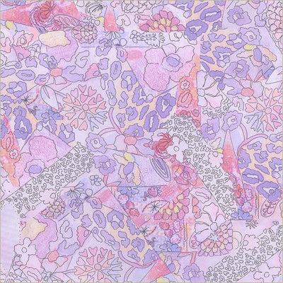 Tela de algodón de fondo ancho Pattern Play Lavanda por yarda