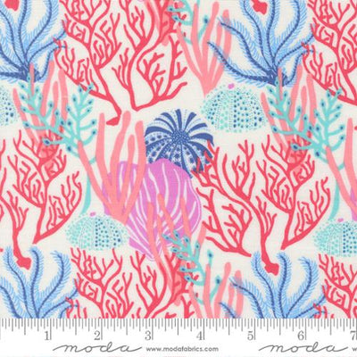 Tela de Algodón Coral Reef Pearl Reef - 44"/45" por Yarda