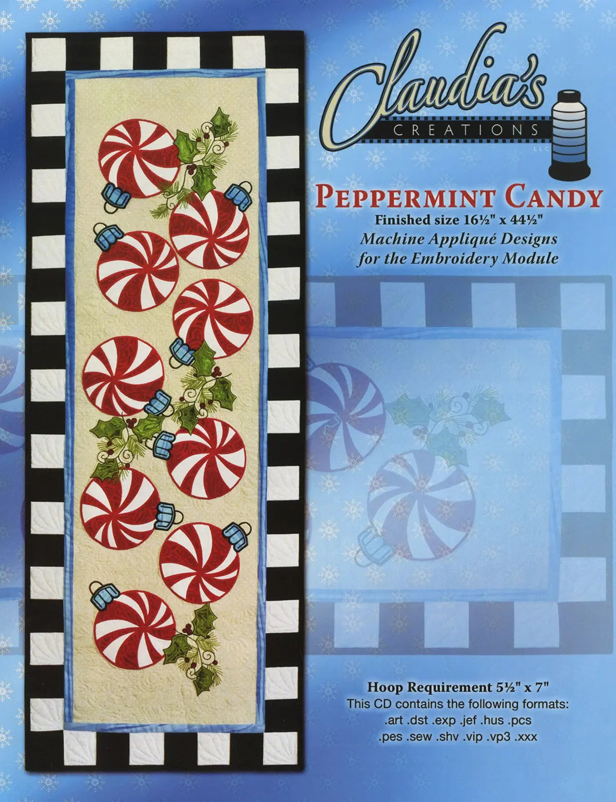 Motif de broderie Bonbon à la menthe