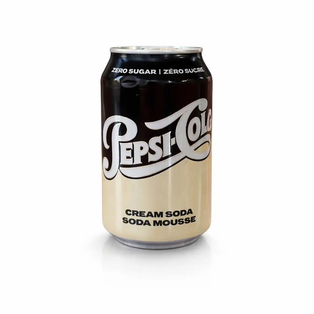 Pepsi Soda Shop Cream Soda Cola Zero Sugar – Limited Edition
