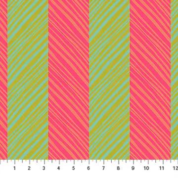 Perennial Borders Tipsy in Guava Cotton Fabric - 44"/45" Per Yard
