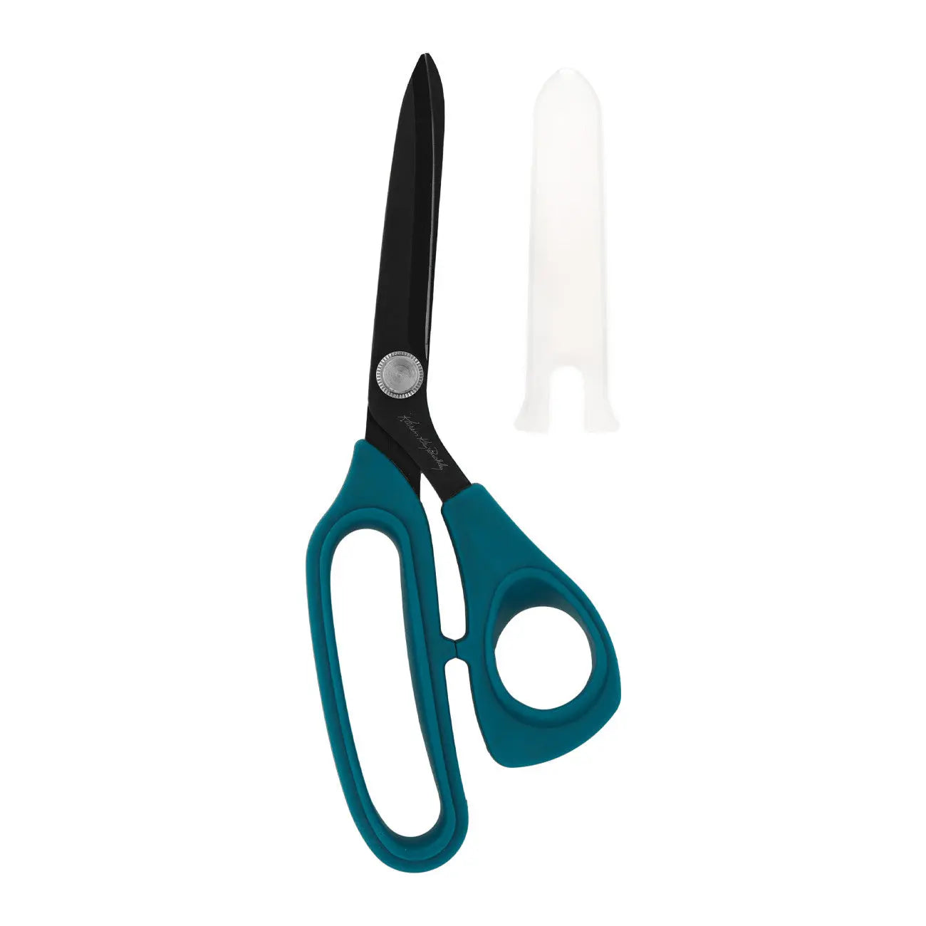 Perfect Scissors Dark Teal 8.5in Bent Handle Micro-Serrated Blade