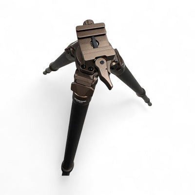 Linkogear Carbon Fiber Tripod – Picatinny/Arca, 64" Max, 66lb Capacity - Brown - Korvel