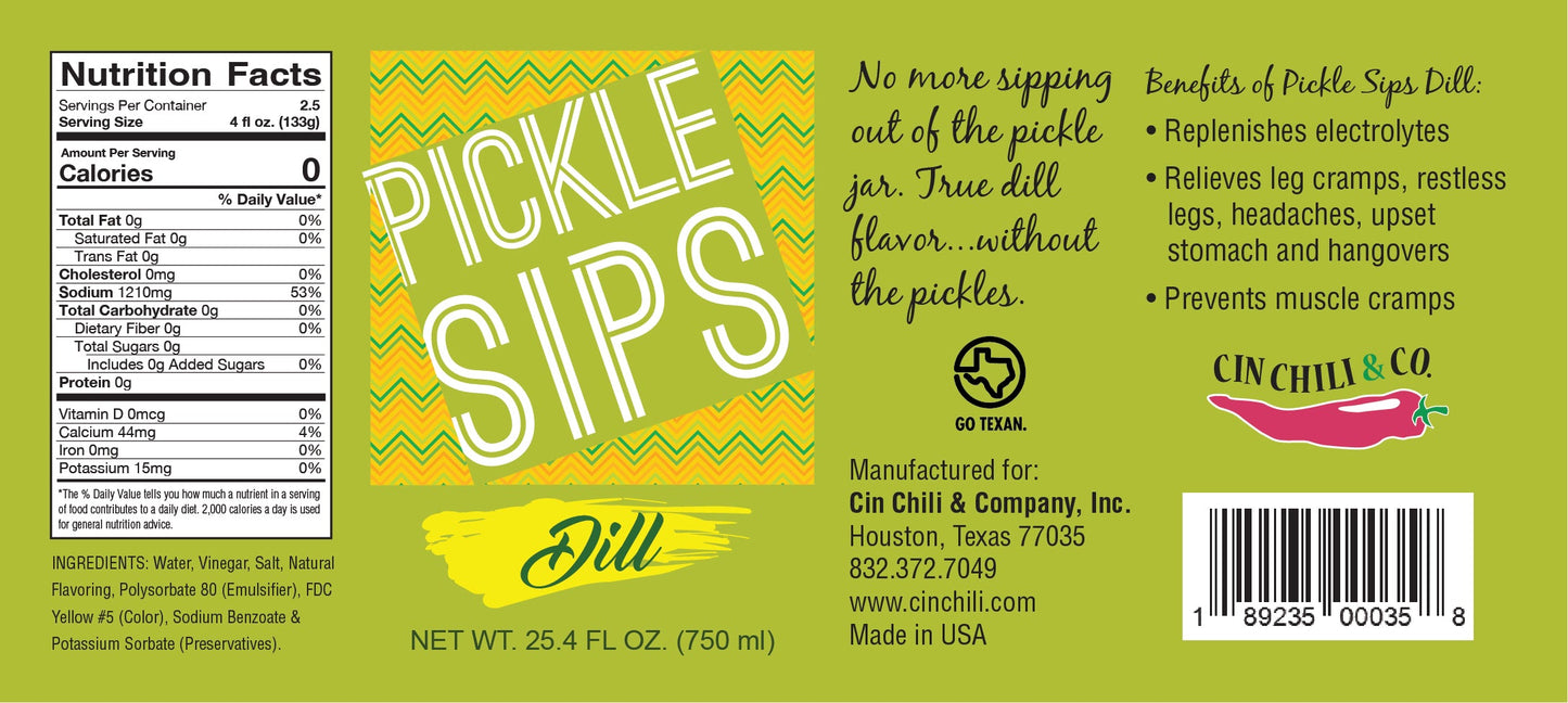 PICKLE SIPS™ - DILL 25.4 fl oz (750 ml)