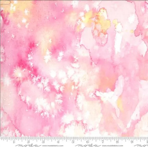 Tela de Acuarela Fluida en Fucsia Rosa - 44"/45" por Yarda
