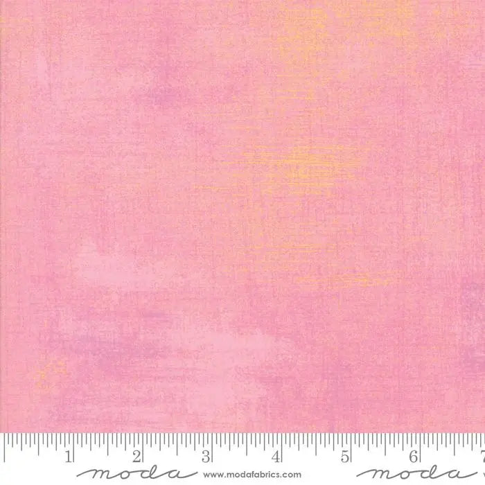 Pink Grunge Basics Apple Blossom Fabric - 44"/45" Per Yard