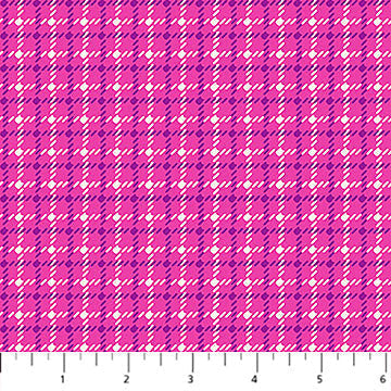 Pink Houndstooth Squishmallows Cotton Fabric - 44"/45" Per Yard
