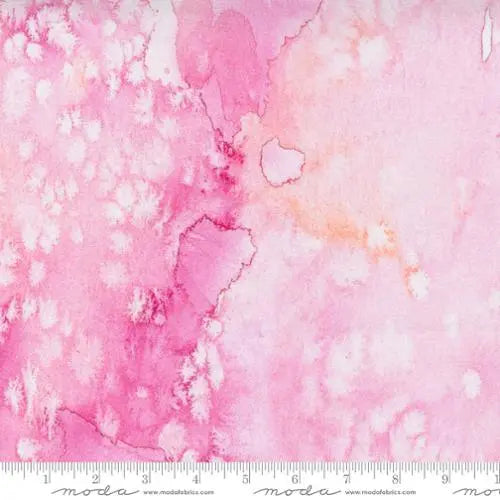 Tela de Acuarela Básica Pink Petal Flow - 44"/45" por Yarda