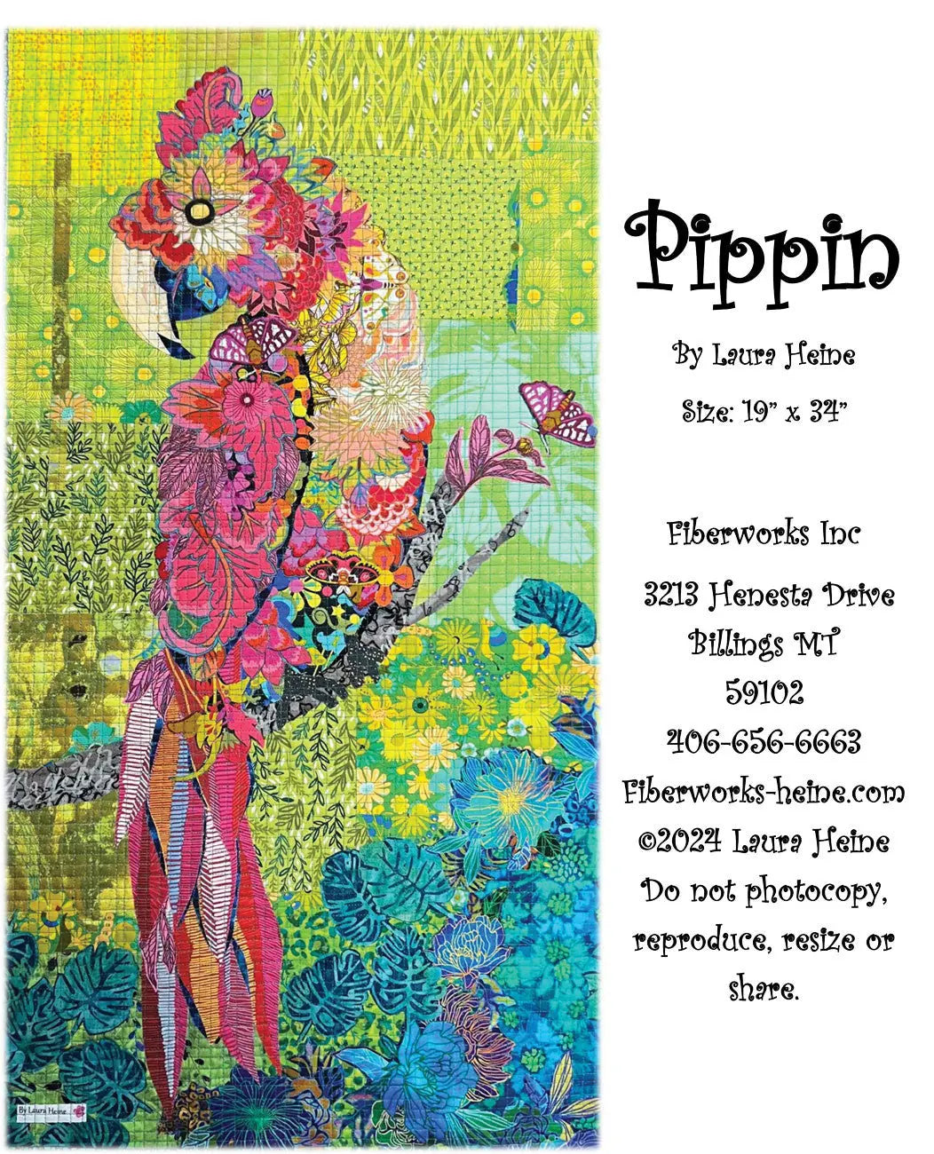 Modèle de collage Pippin Parrot par Laura Heine