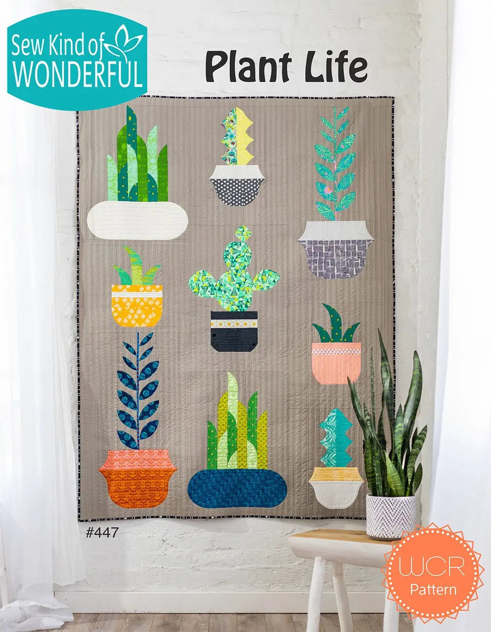 Patrón de Colcha Plant Life para Decoración Moderna del Hogar