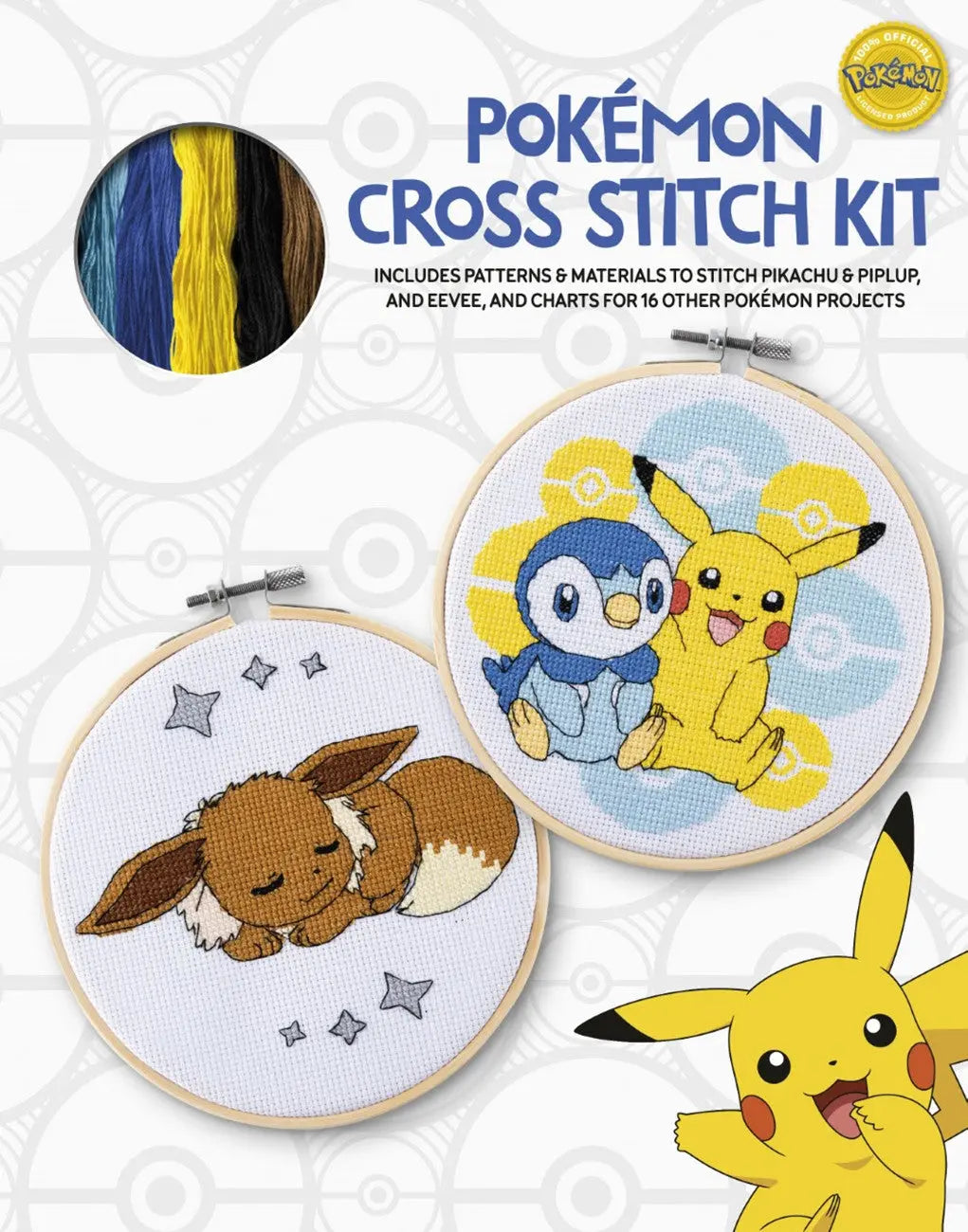 Kit de Broderie au Point de Croix Pokémon - Créez Vos Personnages Préférés