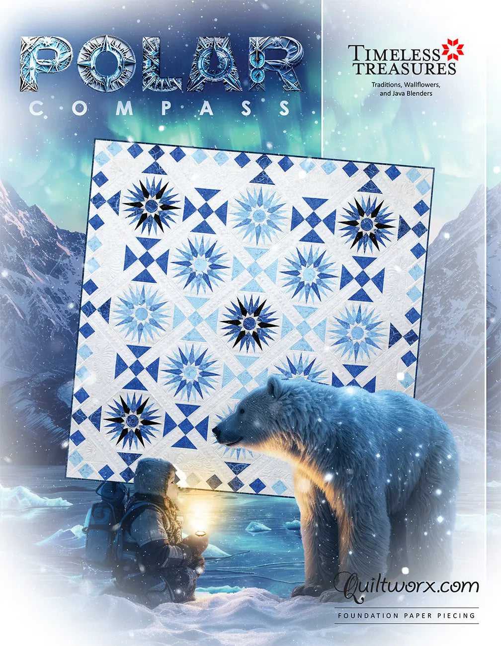 Polar Compass Quilt Pattern