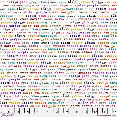 Polychrome Paper Stamped Cotton Fabric - 44"/45" Per Yard