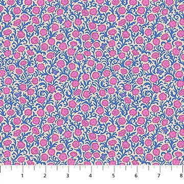 Tissu en coton Poppies Prairie Yesterday - 44"/45" par yard