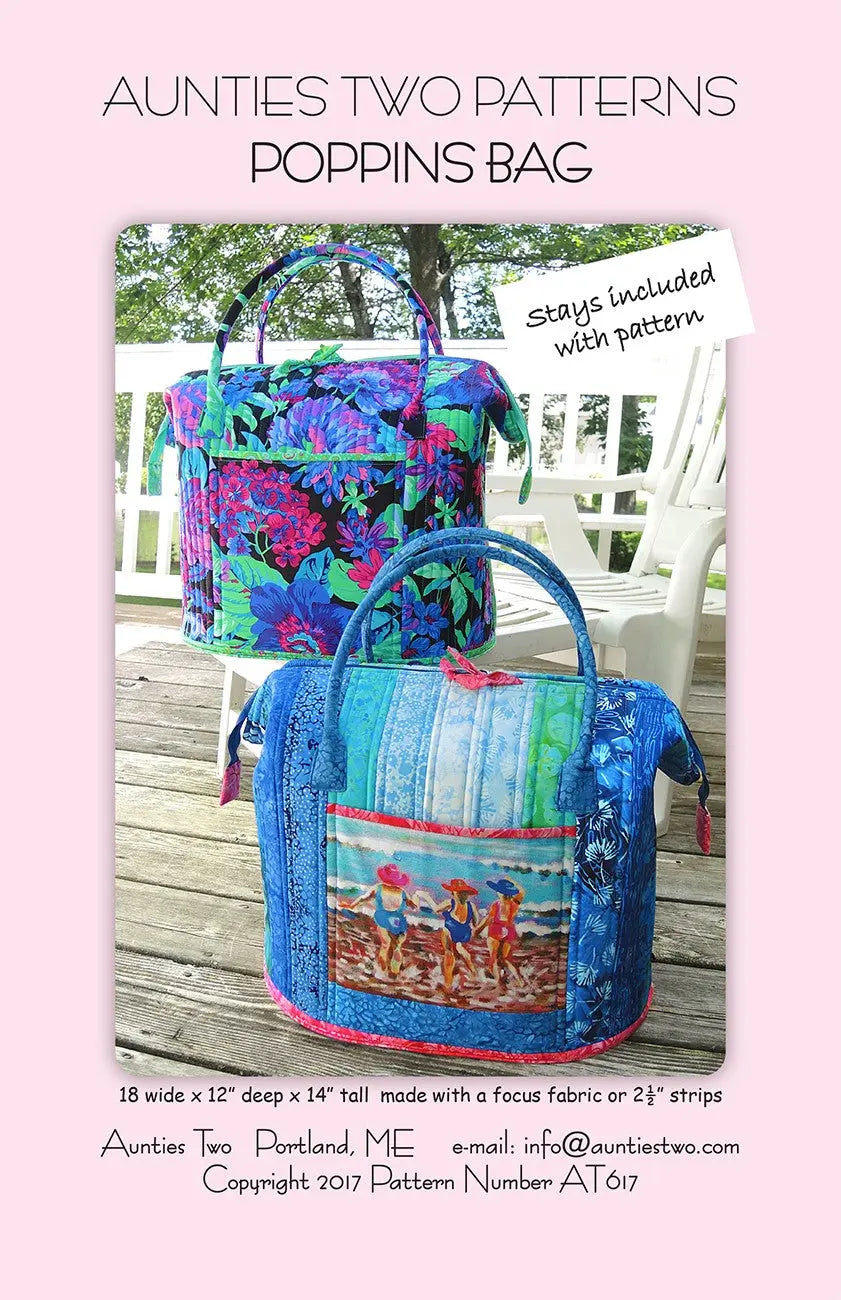 Patrón de Costura de la Bolsa Poppins