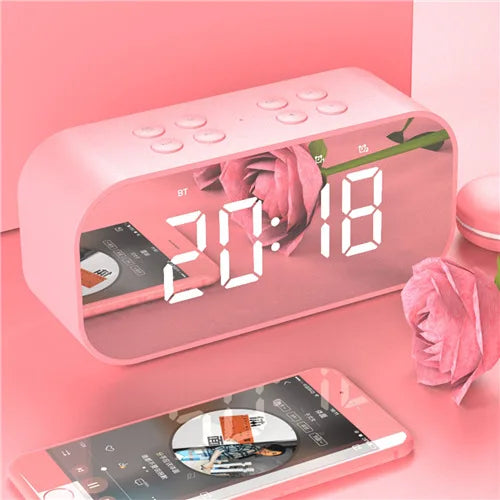 LED Mirror Portable Bluetooth Speaker - Korvel