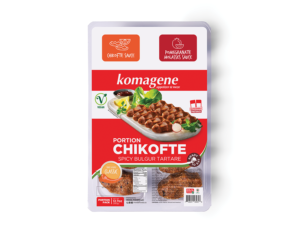 Komagene Çiğköfte Mild 380 g (13,4 oz) – Bocadillo Bulgur turco listo para comer