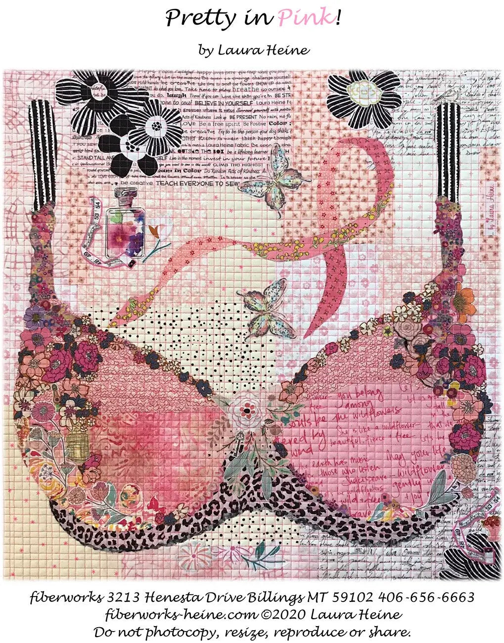 Collage en Rosa Bonito por Laura Heine