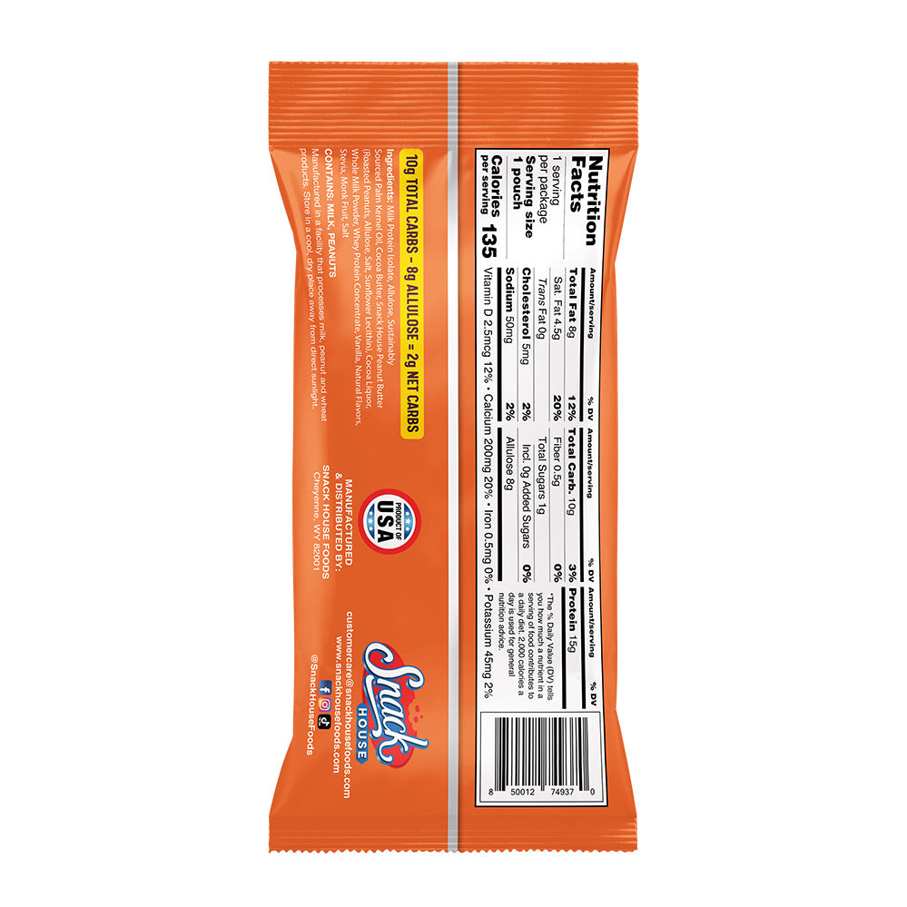 Chocolate Peanut Butter Protein Puffs – 15g Protein, 8-Pack | Snack House - Korvel