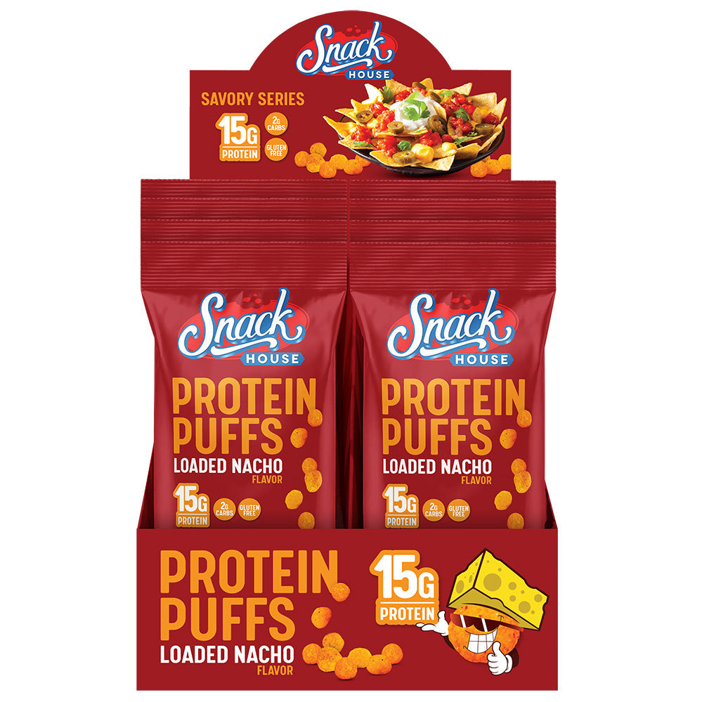 Loaded Nacho Protein Puffs – 15 g Protein, Bold Cheesy Crunch - Korvel