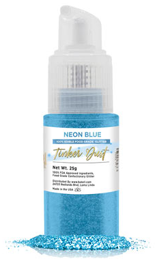 Tinker Dust Edible Glitter Spray - Neon Blue