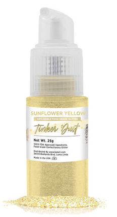 Tinker Dust Edible Glitter Spray - Sunflower Yellow
