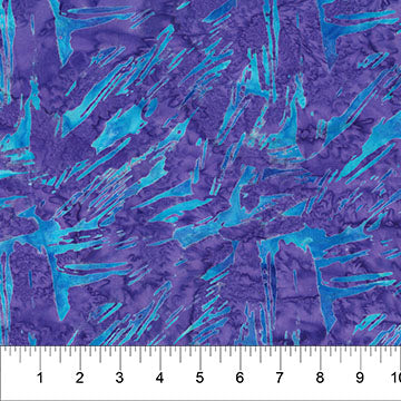 Purple Brushstroke Celebration Cotton Fabric - 44"/45" Per Yard