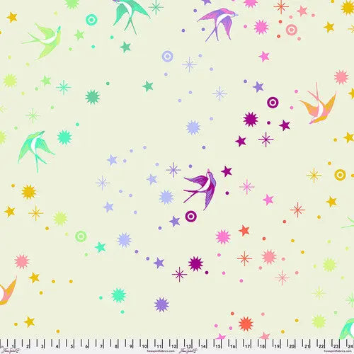 Tissu Large Cotton Candy Poussière de Fée Naturelle XL