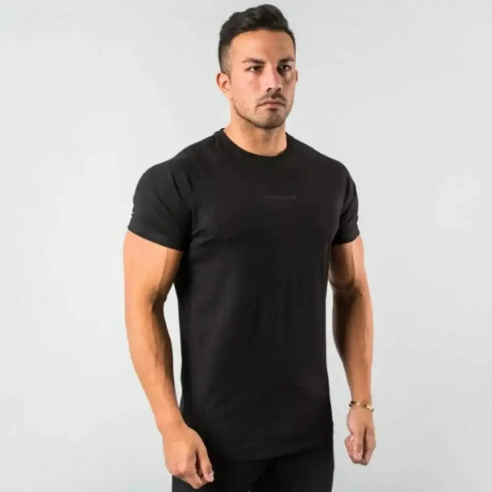 Camiseta de Gimnasio Ajustada para Hombre Premium