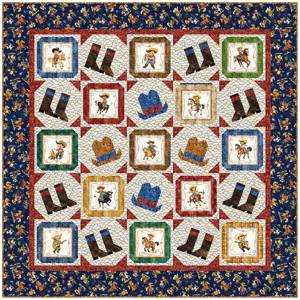 QT Fabrics - Yippie Ki Yay! Patrón Ready To Ride