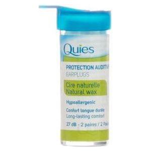 Quies Natural Wax Earplugs - 2 Pairs