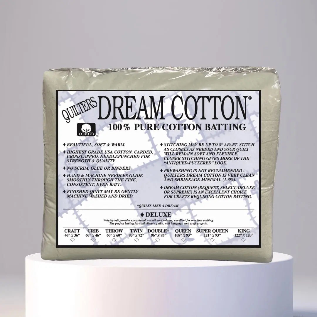 Batting en coton naturel Deluxe de Quilters Dream