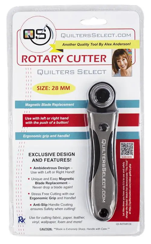 Cutter rotatif 28MM Quilters Select - Outil de coupe de précision