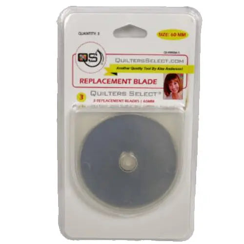 Quilters Select 60mm Rotary Blade Replacements - 3 Pack