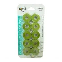 Quilters Select Bobbins - Class 15 in Bean Green