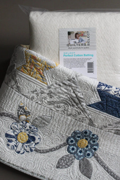 Batting en Coton Parfait Quilters Select 93" x 100" - Découpe Complète