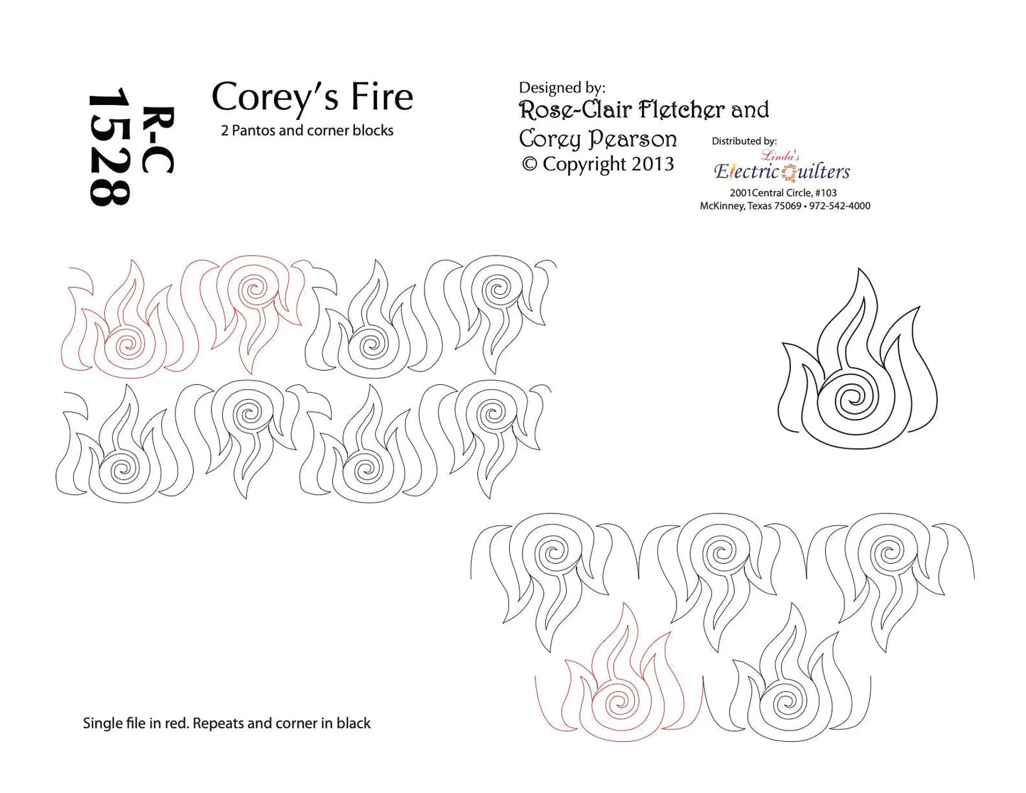Corey's Fire Pantograph by Rose-Clair Fletcher