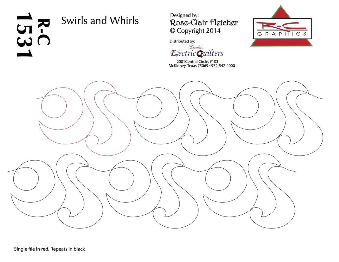 1530 Swirls And Whirls Pantographe par Rose-Clair Fletcher