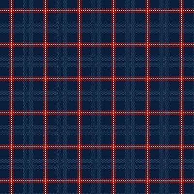 Blue Primo Plaids: Americana Navy Cotton Flannel Fabric